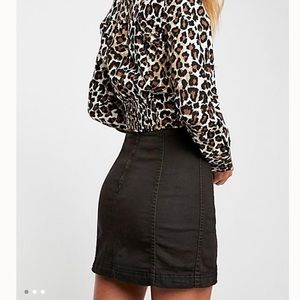 Free people modern femme denim mini